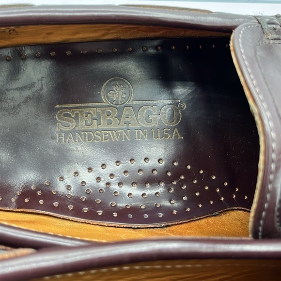 Sebago Loafers Men's 11 C Cordovan Leather Tasseled Casual - Picture 5 of 8